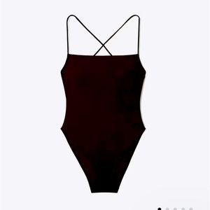 Tory Burch black one piece swimsuit size M